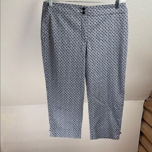 TALBOTS HERITAGE Black and White Patterned Pants. Size 12P